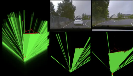 Fusion of evidential occupancy grids for cooperative perception